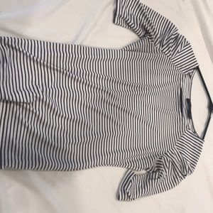 Women’s XS - stretch blouse - stripes top